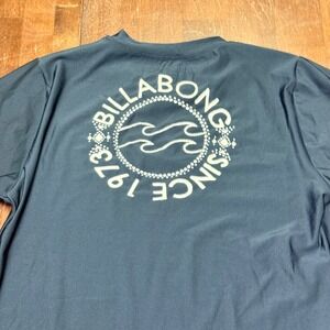 Billabong Rash Guard Kids Large Black Long Sleeve UV Protection Sun Swim Shirt
